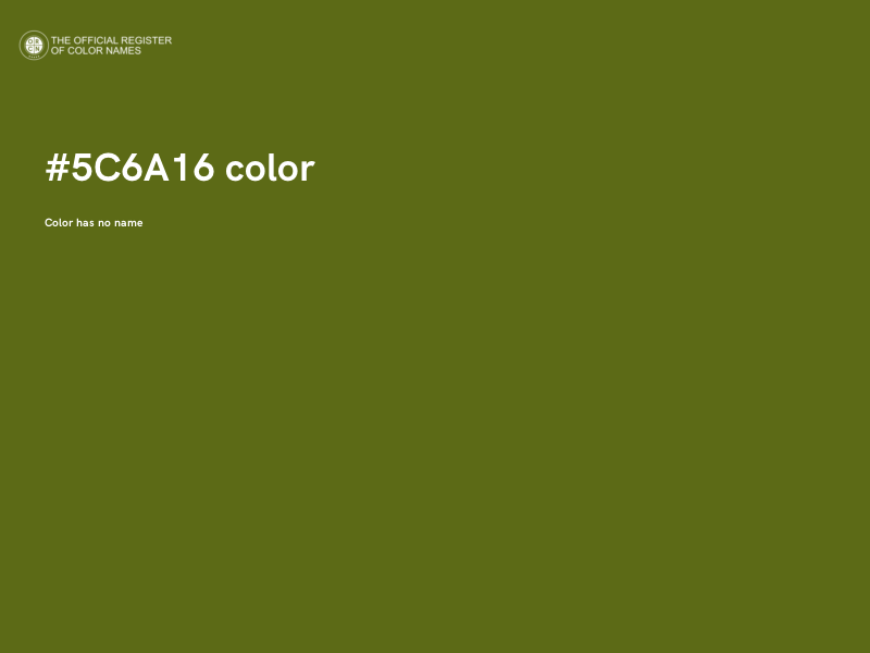 #5C6A16 color image