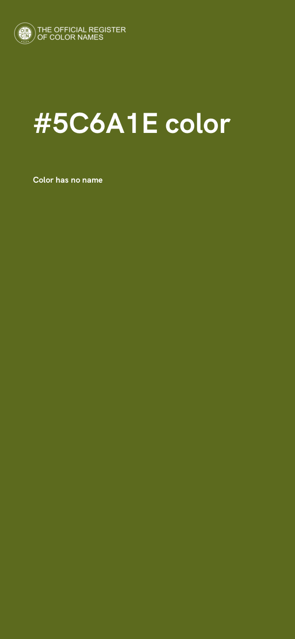 #5C6A1E color image