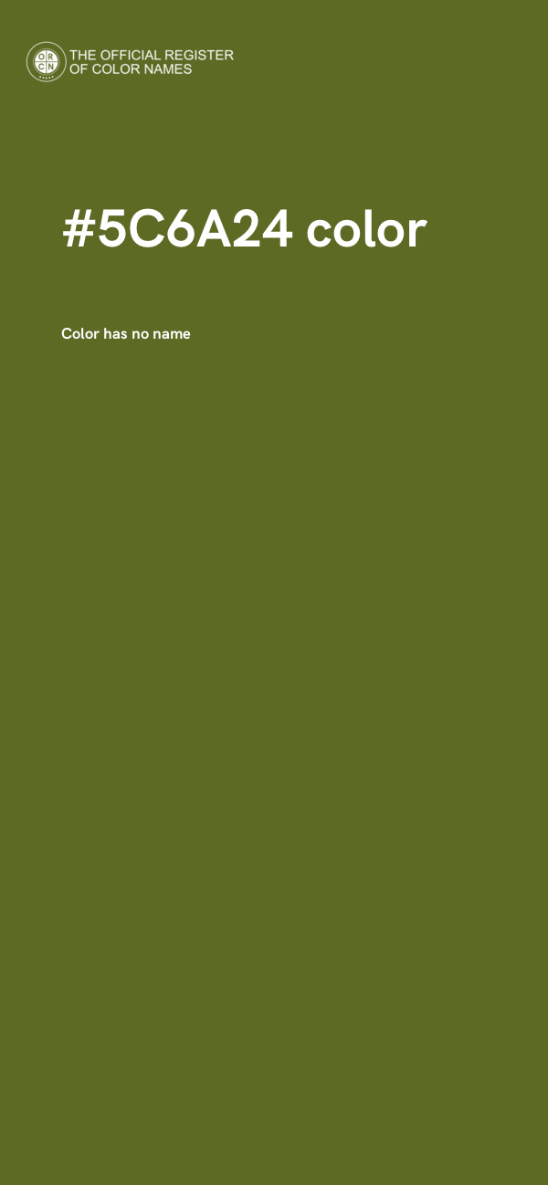 #5C6A24 color image