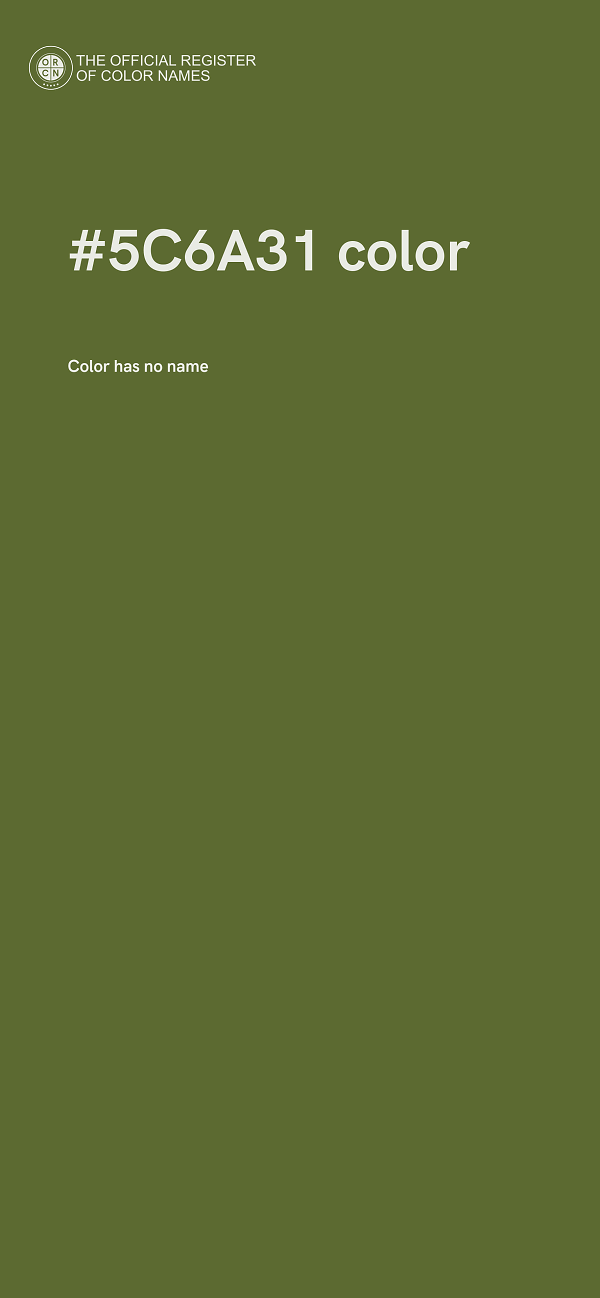 #5C6A31 color image