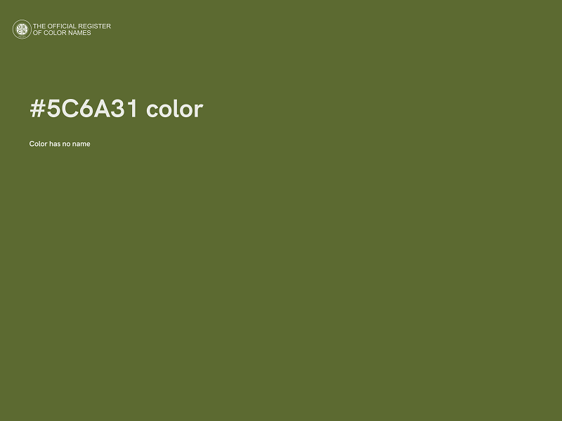 #5C6A31 color image