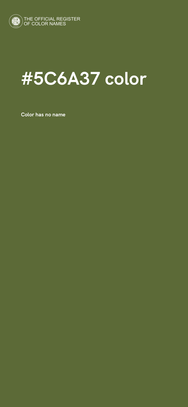 #5C6A37 color image