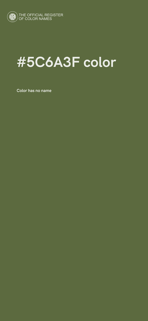 #5C6A3F color image