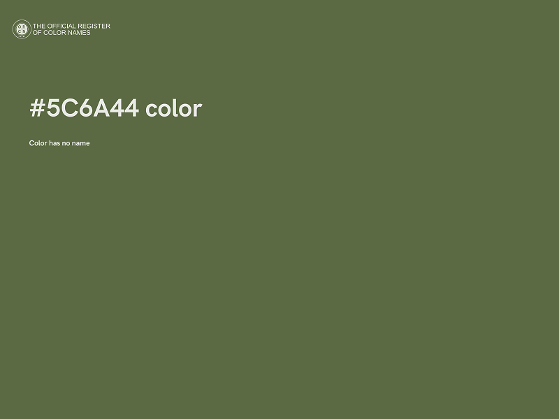 #5C6A44 color image