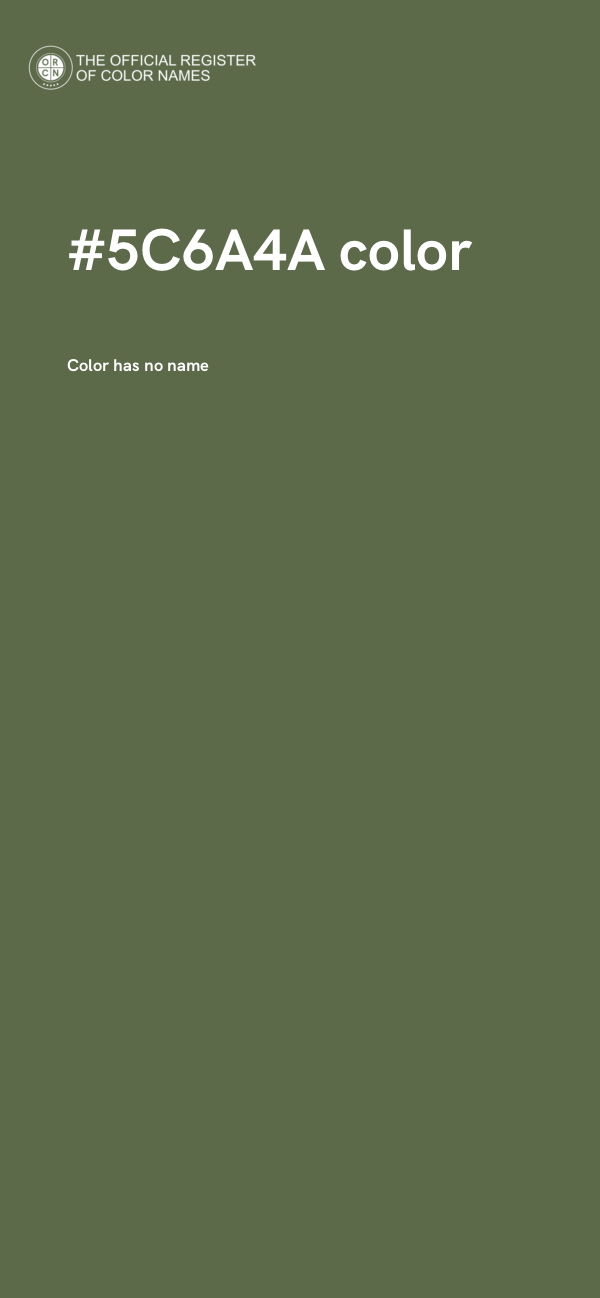 #5C6A4A color image