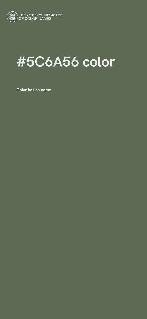 #5C6A56 color image