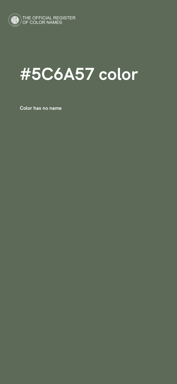#5C6A57 color image