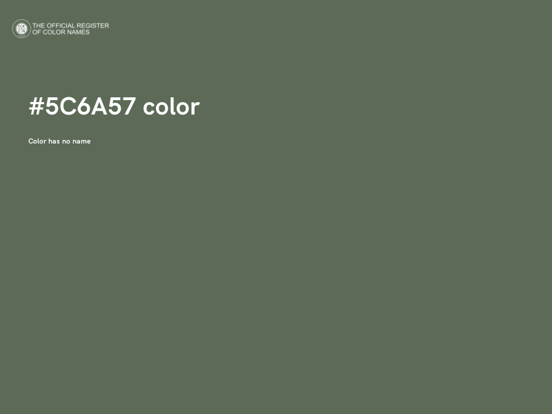 #5C6A57 color image