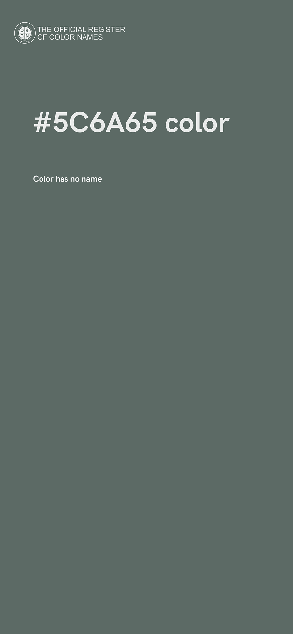 #5C6A65 color image