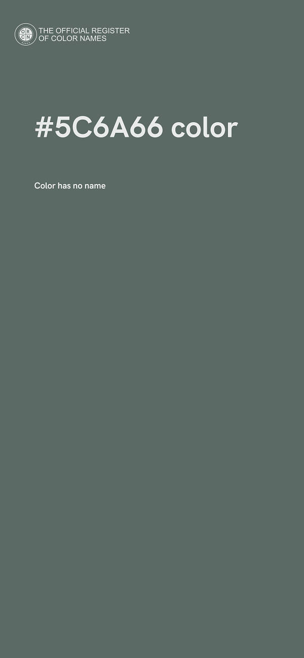 #5C6A66 color image