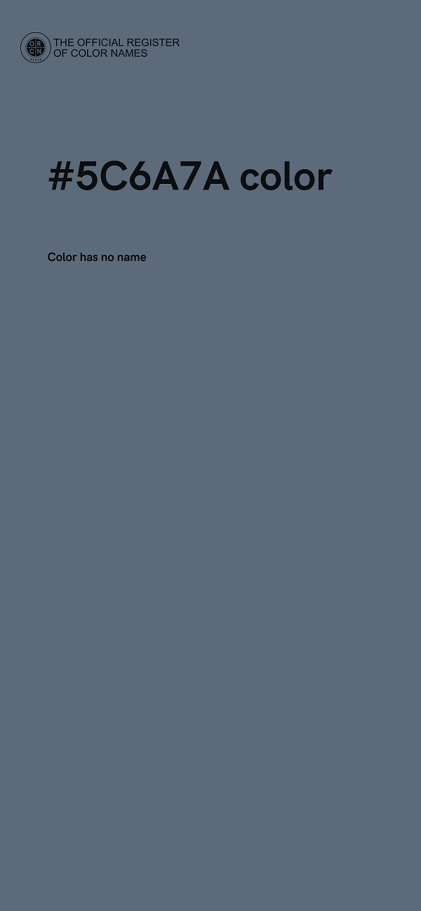 #5C6A7A color image