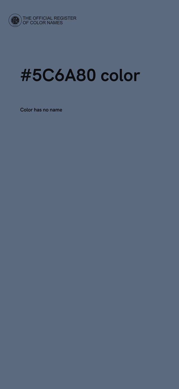 #5C6A80 color image