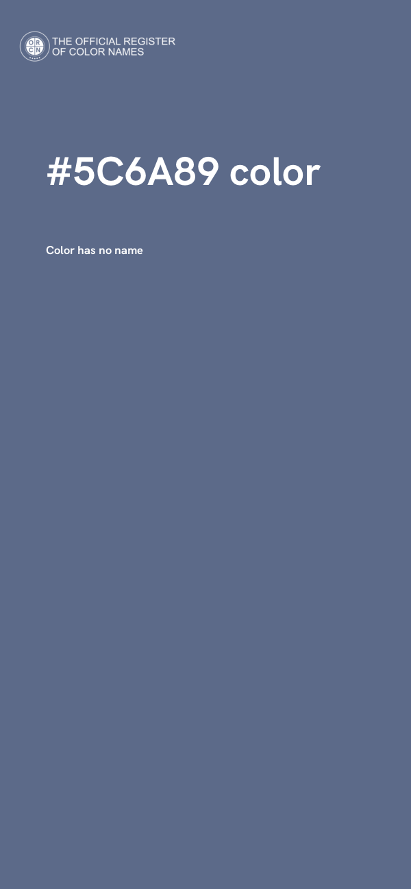 #5C6A89 color image