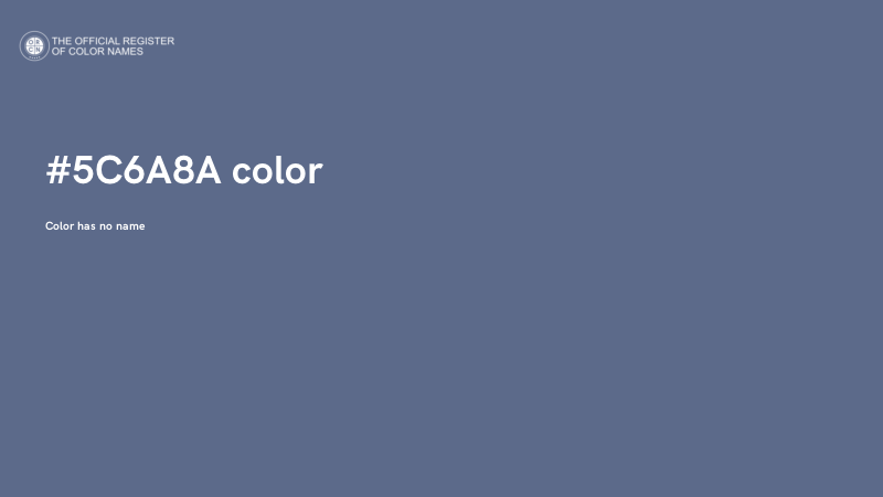 #5C6A8A color image