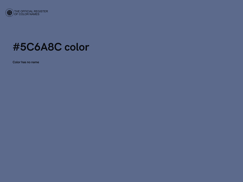 #5C6A8C color image