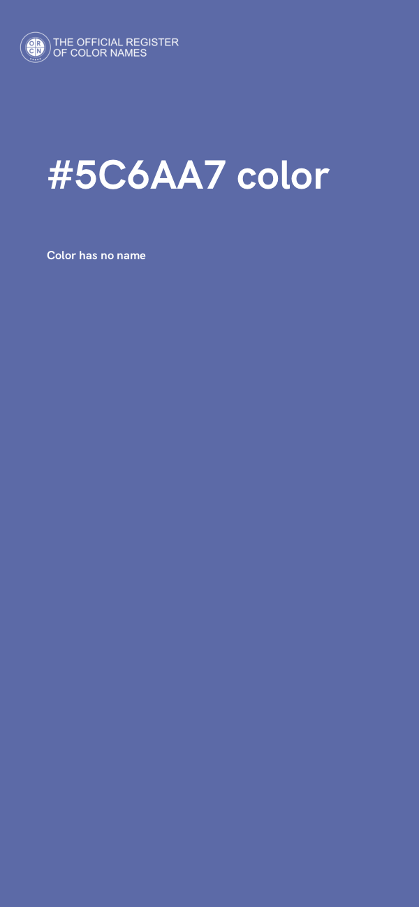 #5C6AA7 color image