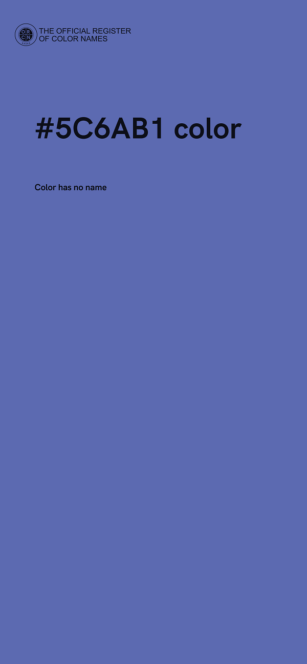 #5C6AB1 color image