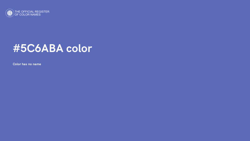 #5C6ABA color image
