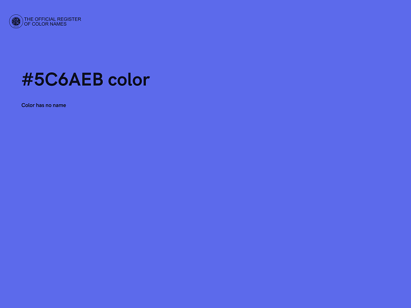 #5C6AEB color image