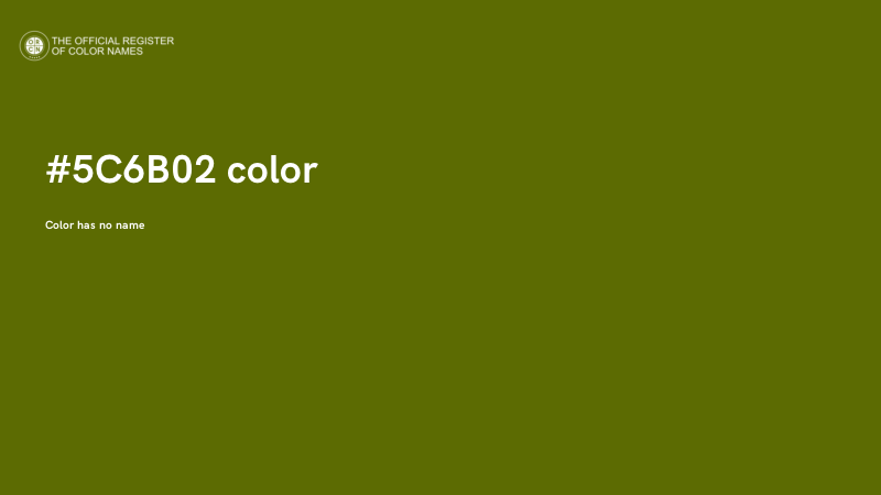#5C6B02 color image