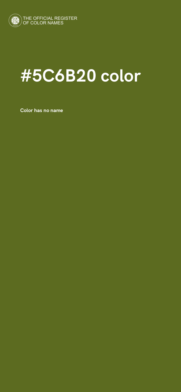 #5C6B20 color image