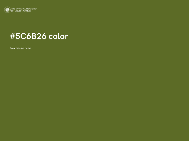 #5C6B26 color image