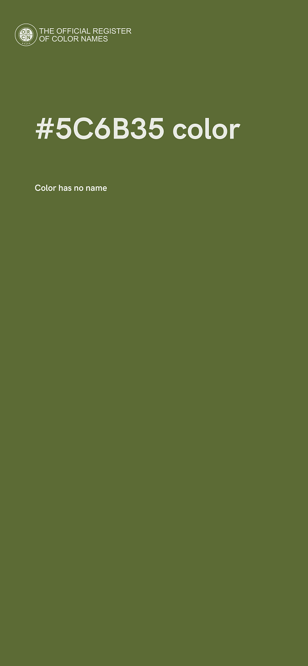 #5C6B35 color image
