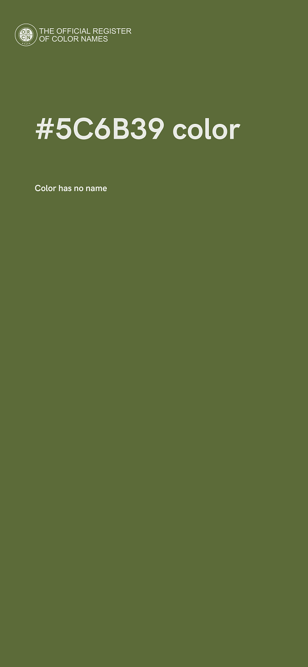 #5C6B39 color image
