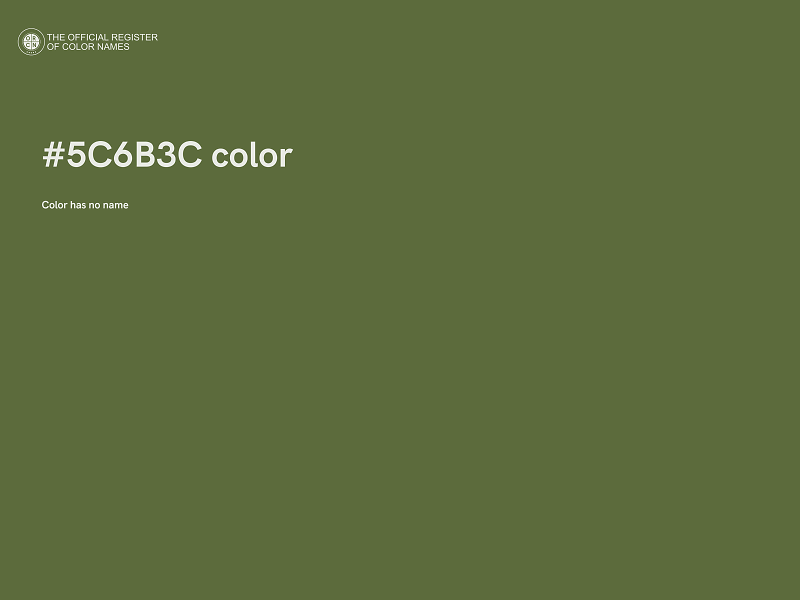 #5C6B3C color image