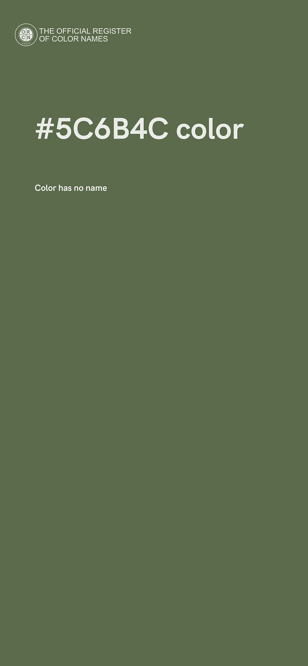 #5C6B4C color image