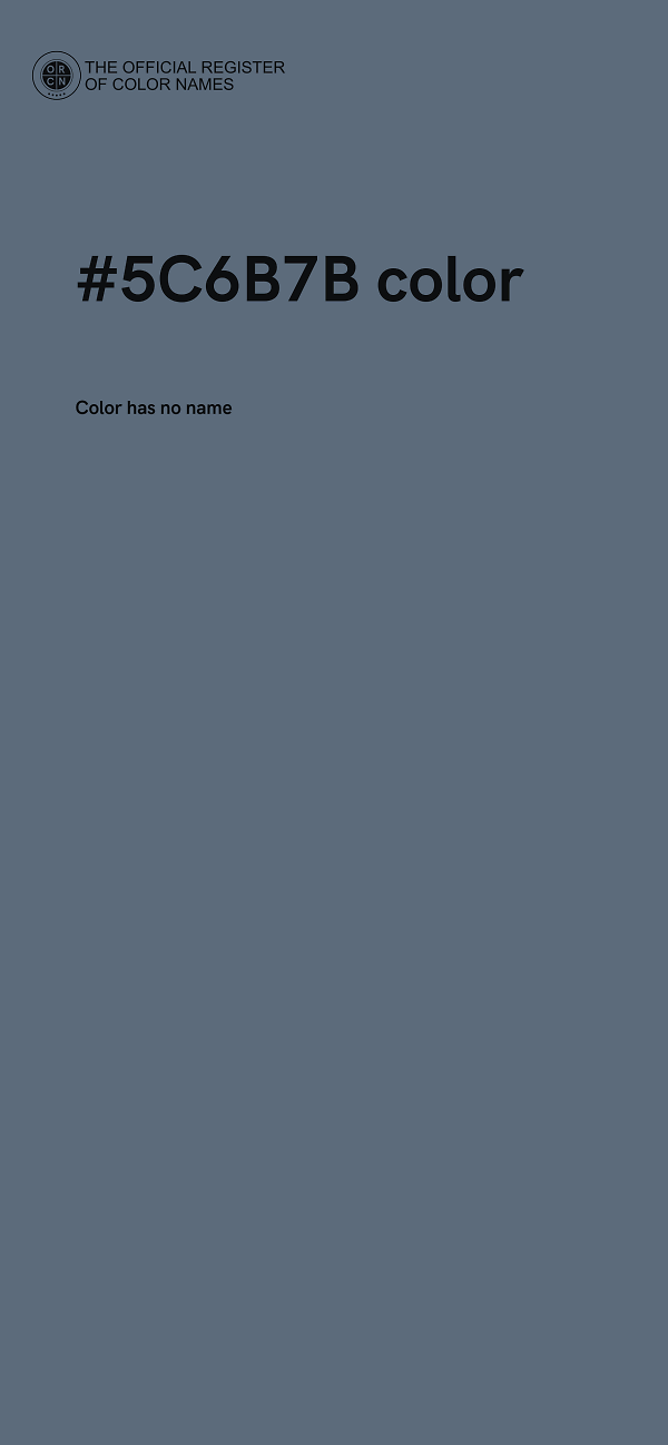 #5C6B7B color image