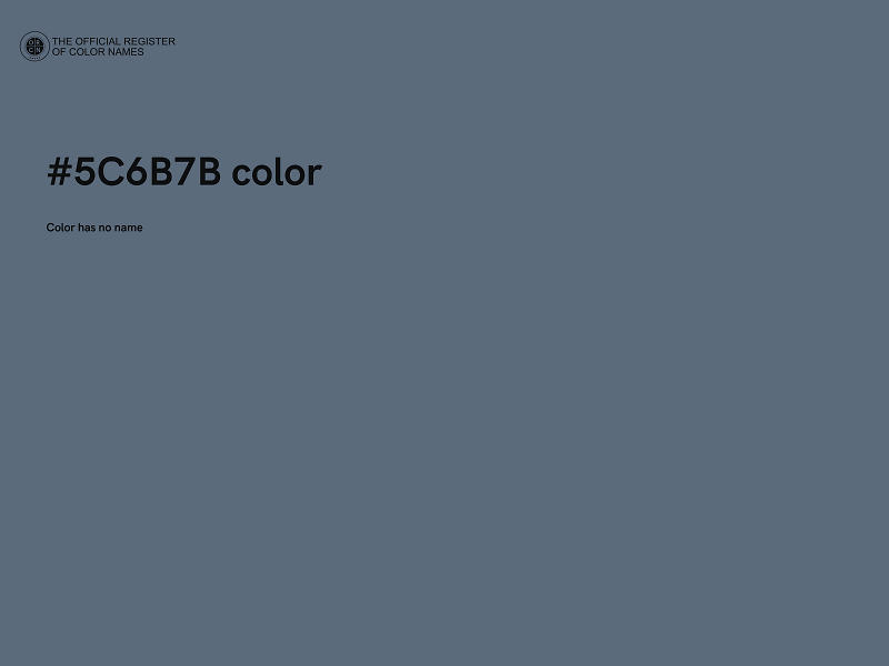#5C6B7B color image