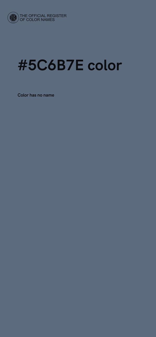 #5C6B7E color image