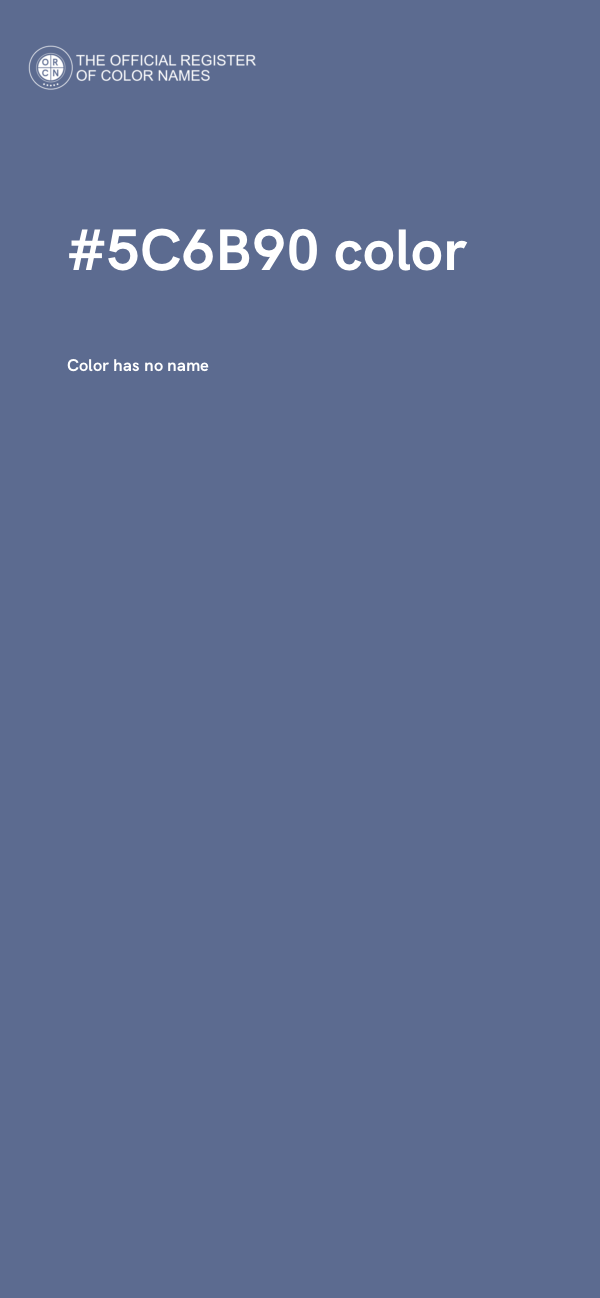 #5C6B90 color image
