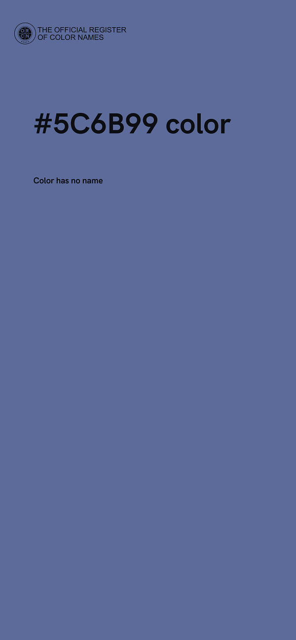 #5C6B99 color image