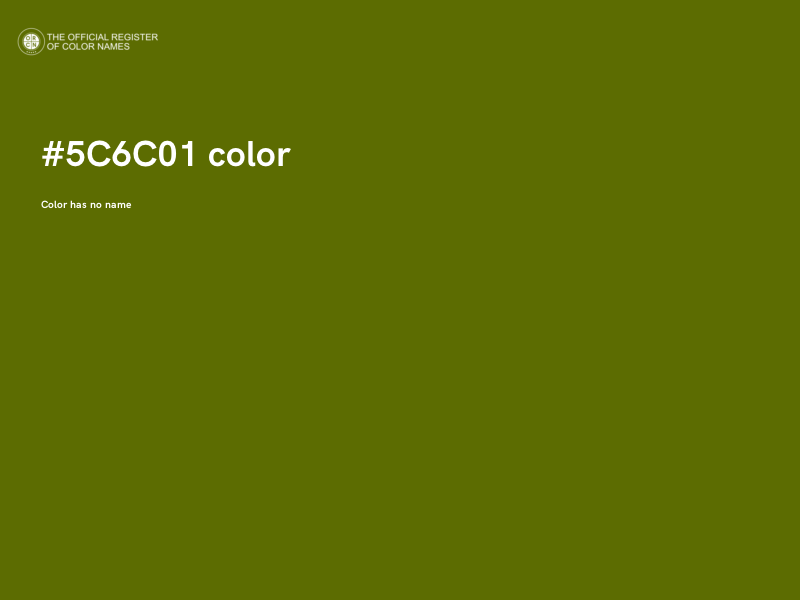 #5C6C01 color image