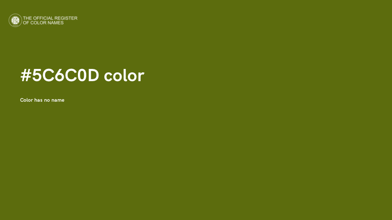 #5C6C0D color image