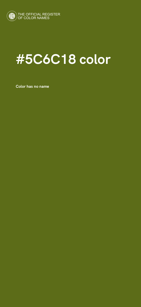 #5C6C18 color image