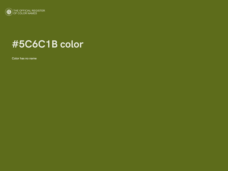 #5C6C1B color image