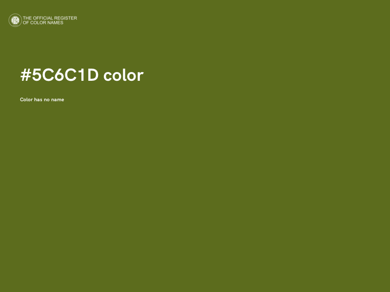 #5C6C1D color image