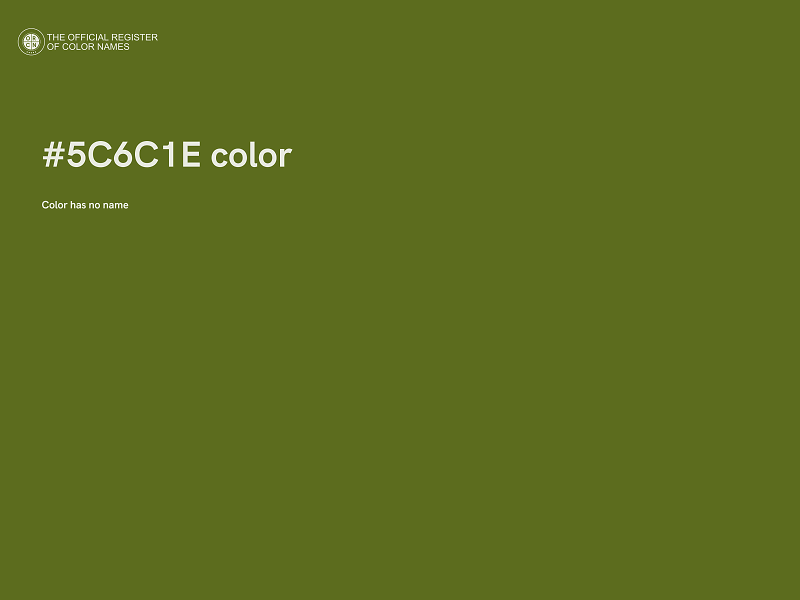 #5C6C1E color image