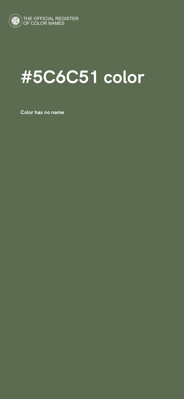 #5C6C51 color image