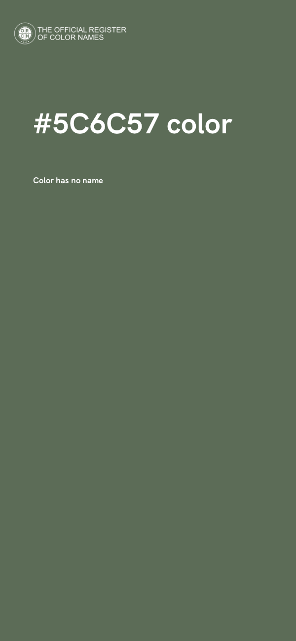 #5C6C57 color image