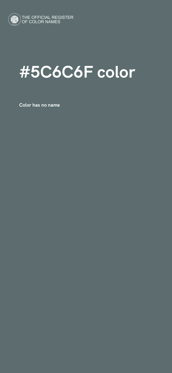 #5C6C6F color image