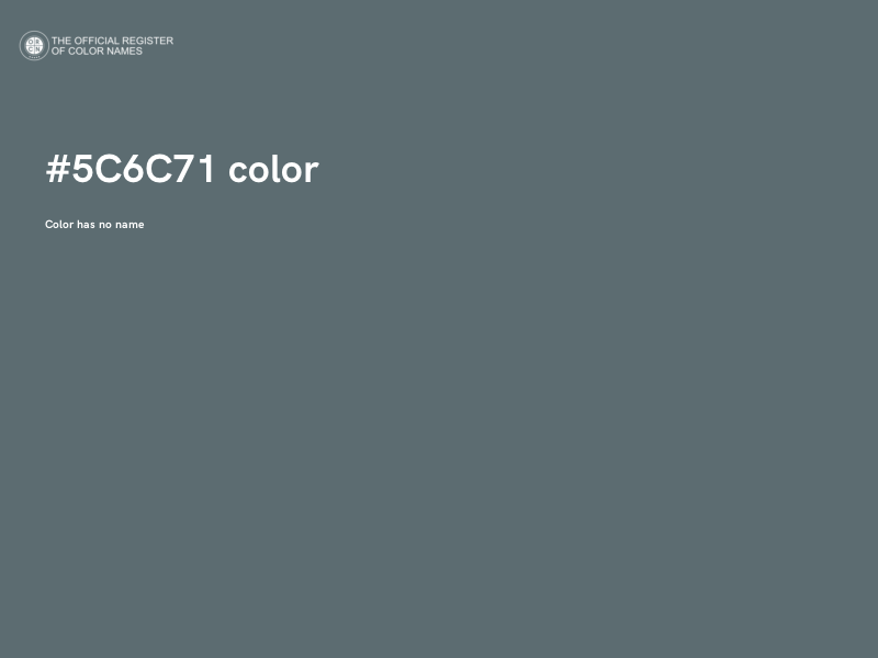 #5C6C71 color image