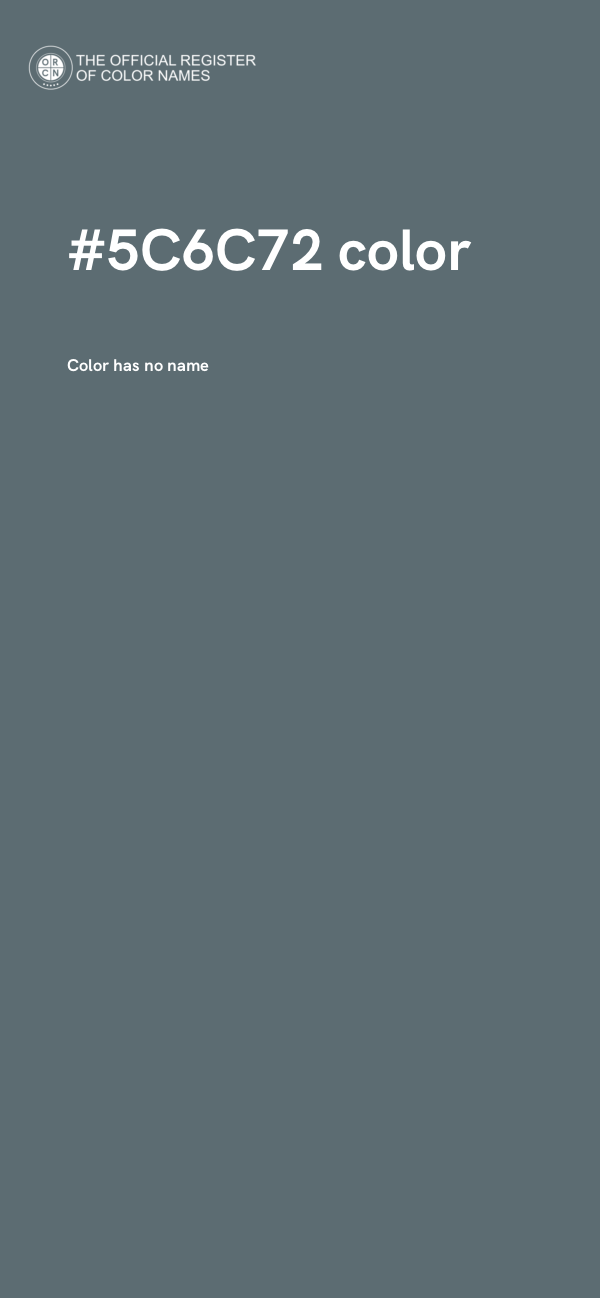 #5C6C72 color image