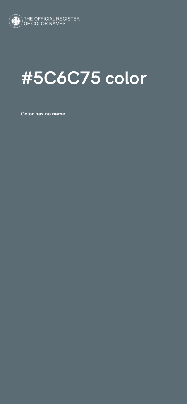 #5C6C75 color image