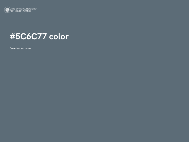 #5C6C77 color image