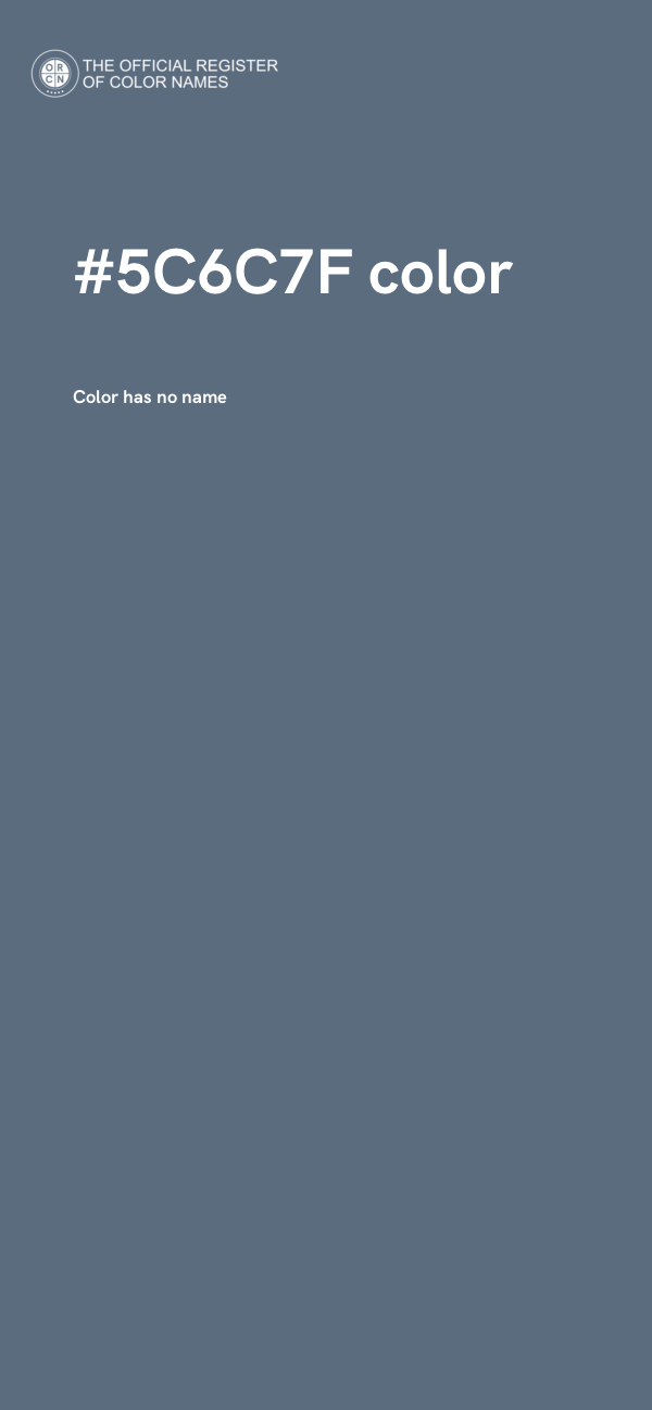 #5C6C7F color image