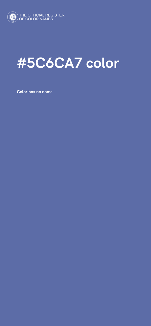 #5C6CA7 color image